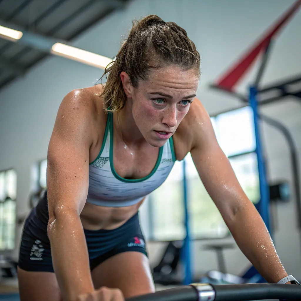 Emily Parker during a training session